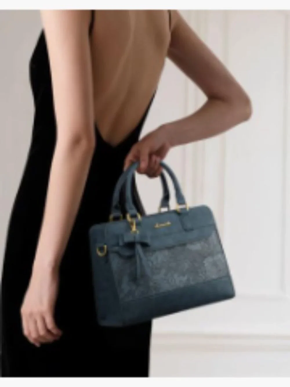 Faux Leather Satchel Tote Handbag with Zipper - Versatile Shoulder Crossbody